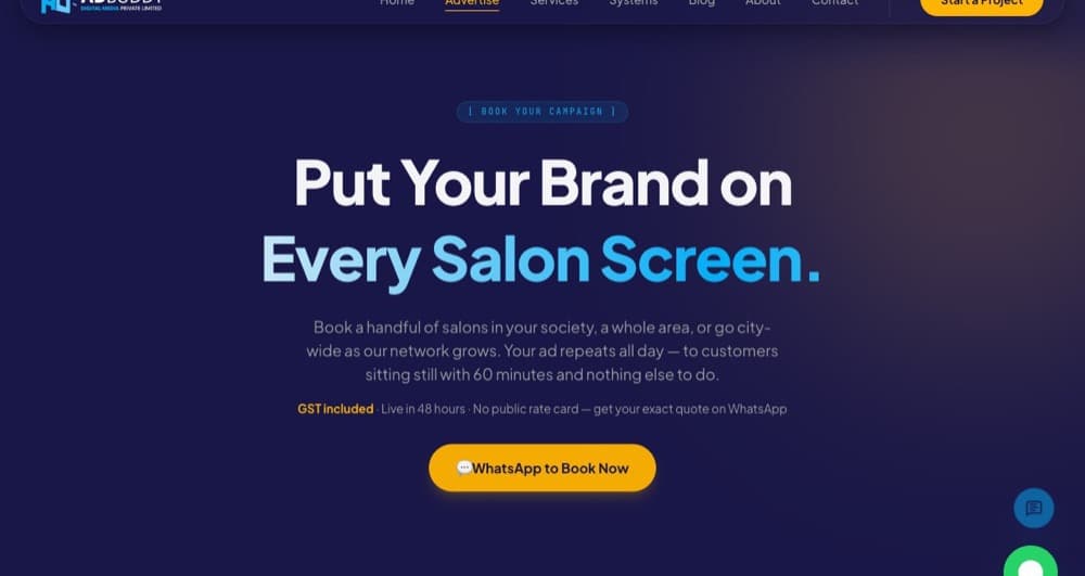 ADbuddy Salon Screen Network — Digital signage network + salon owner, customer, and advertiser apps