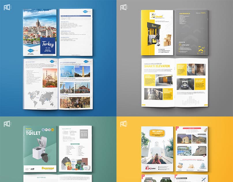 Catalogue & Brochure Design — Travel, industrial, and product catalogues
