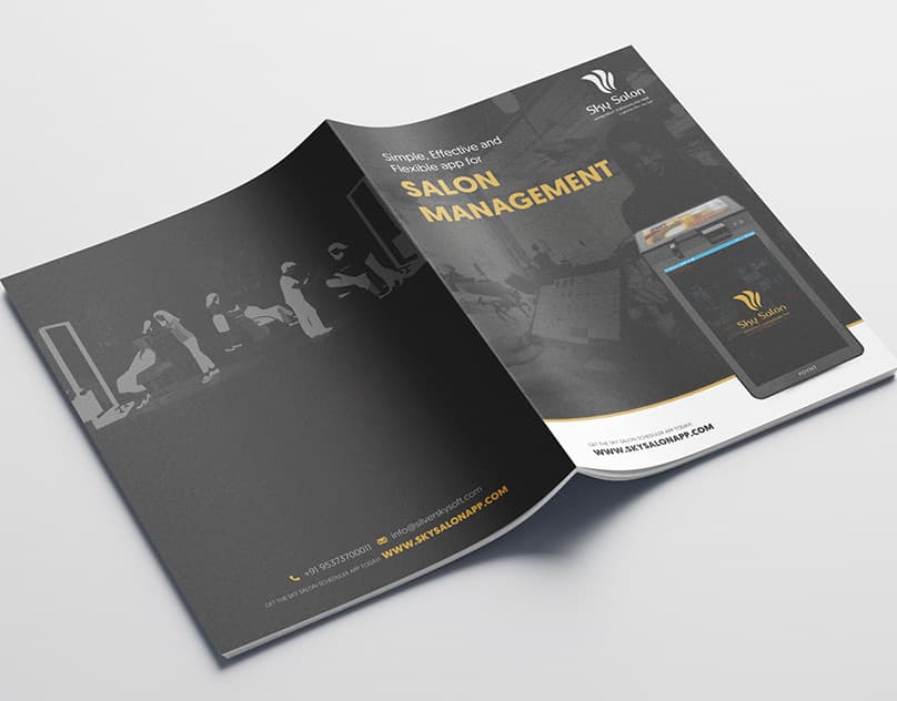 Sky Salon — Salon Software Branding — Branding and brochure for a salon management app