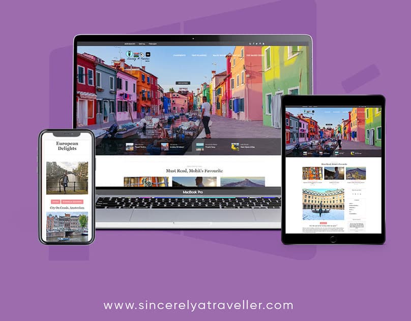 Travel Blog Website: Sincerely A Traveller